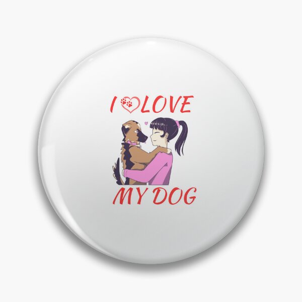Item preview, dog mom cuddling puppy, I love my dog designed and sold by Itsforyou1.