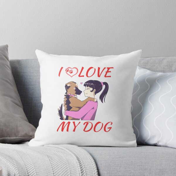 Item preview, dog mom cuddling puppy, I love my dog designed and sold by Itsforyou1.