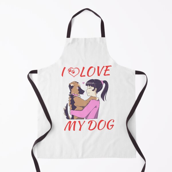 Item preview, dog mom cuddling puppy, I love my dog designed and sold by Itsforyou1.