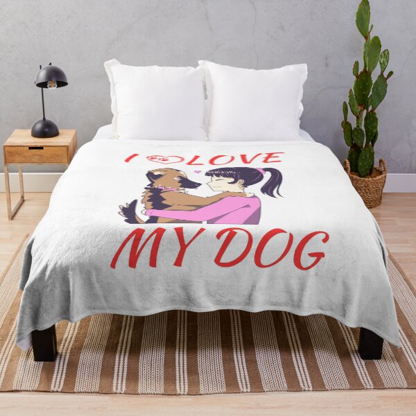 Item preview, dog mom cuddling puppy, I love my dog designed and sold by Itsforyou1.