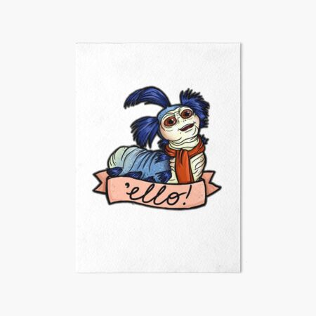 Ello - Labyrinth Worm Art Board Print