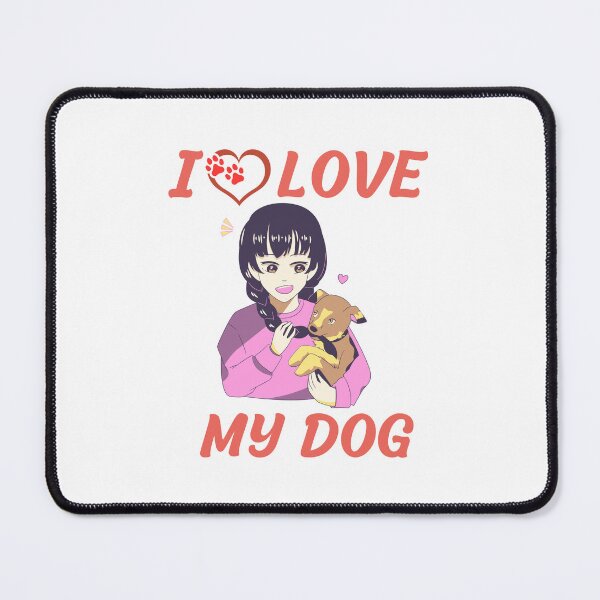 Item preview, dog mom cuddling puppy, I love my dog designed and sold by Itsforyou1.