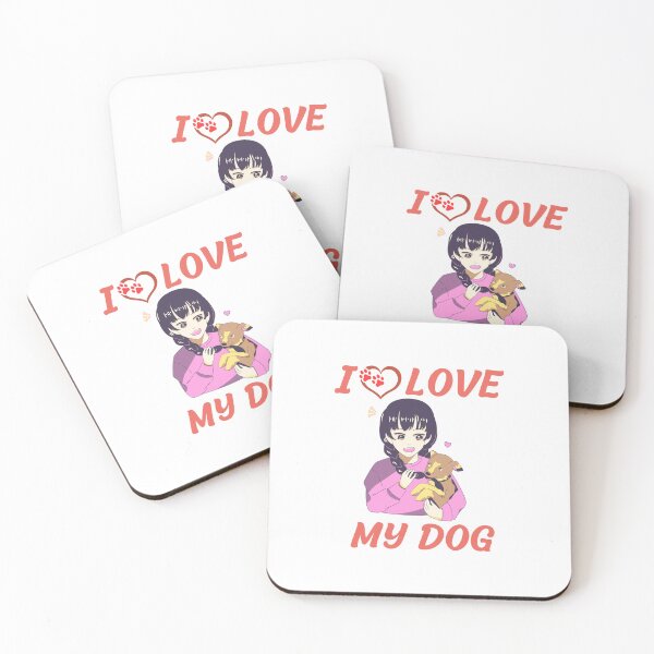 Item preview, dog mom cuddling puppy, I love my dog designed and sold by Itsforyou1.