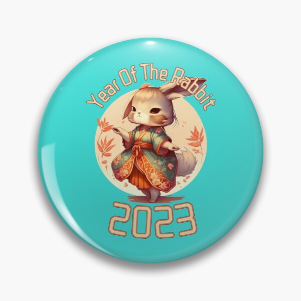 Item preview, The Year Of Rabbit 2023 Rabbit with asian Traditional Clothes designed and sold by ElvaLind.