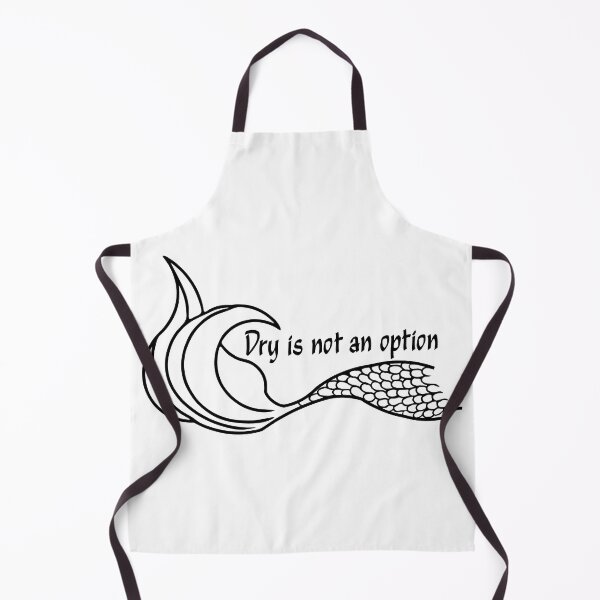 Item preview, Dry is not an Option Mermaid Tail Black outline designed and sold by SunnyDazDesign.
