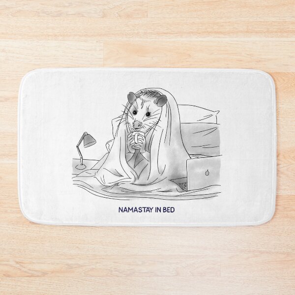 Item preview, Namastay in Bed Pun Funny Spirituality designed and sold by Harmonick-Tees.