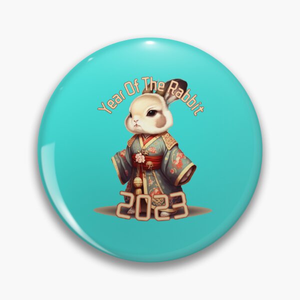 Item preview, The Year Of Rabbit 2023 Rabbit with asian Traditional Clothes designed and sold by ElvaLind.