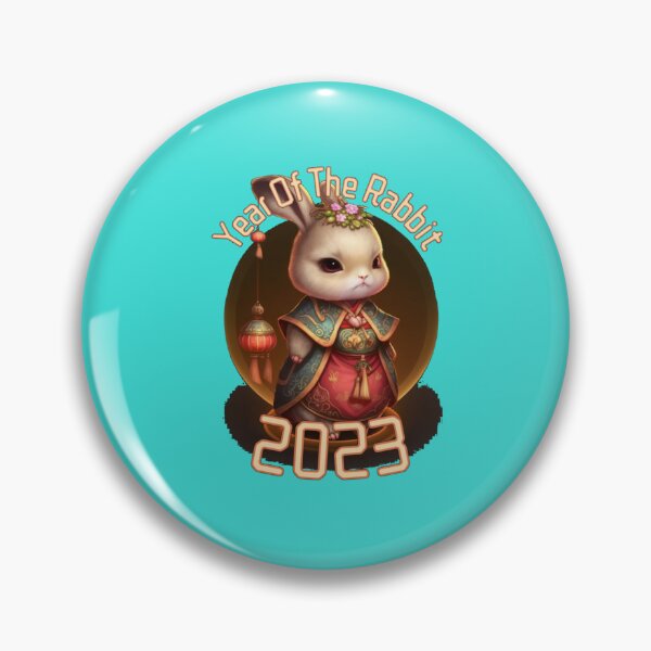Item preview, The Year Of Rabbit 2023 Rabbit with asian Traditional Clothes designed and sold by ElvaLind.