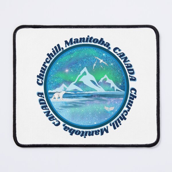 Item preview, Churchill Manitoba Canada Northern Lights (Aurora Borealis) scene - Polar bear and Belugas designed and sold by Chantockey.