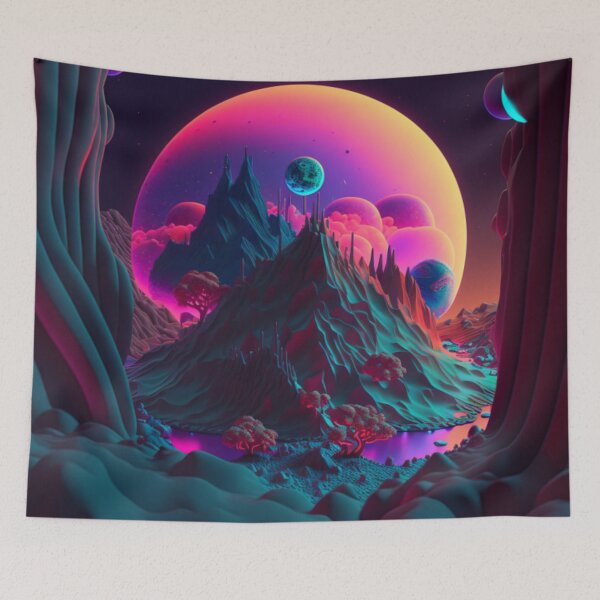 Item preview, Psychedelic View of a Mountain  designed and sold by IllReputes.