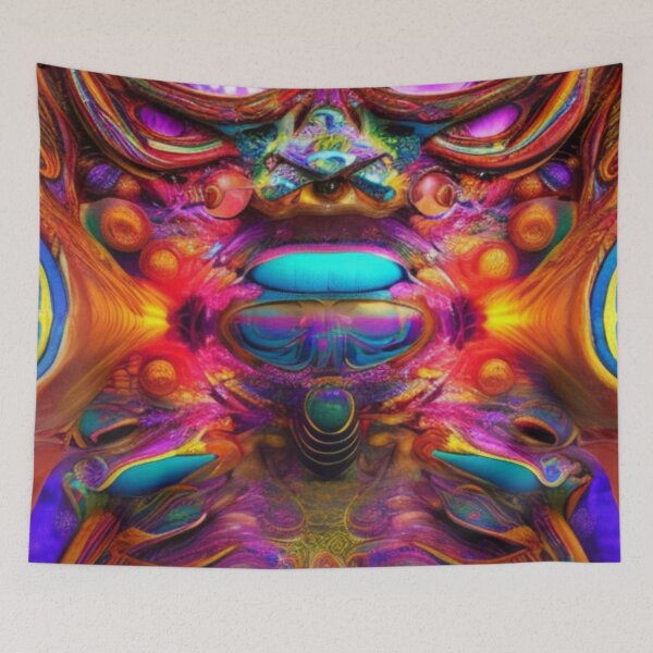 Item preview, Psychedelic Face #40 - Part of Our Psychedelic Faces Collection designed and sold by Psychedelic Psychos.