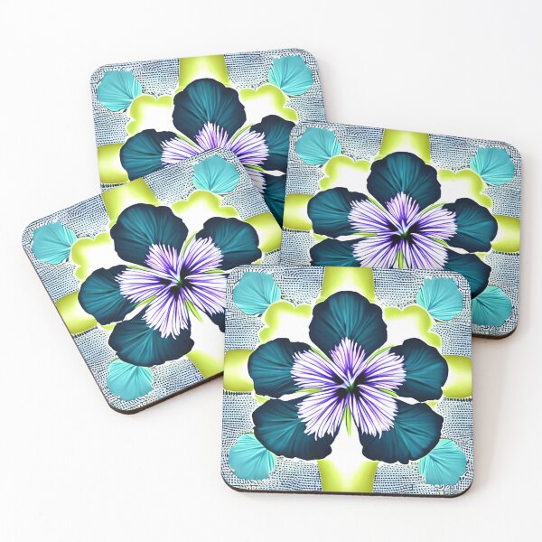 Item preview, Blue hibiscus flower artwork designed and sold by gramizzia.