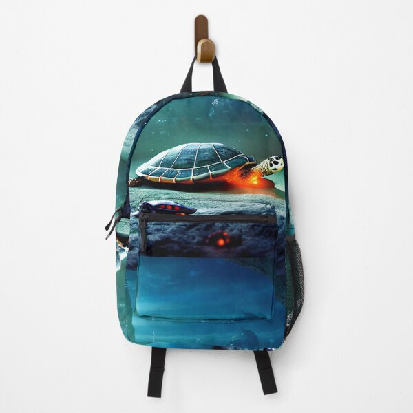 Item preview, Majestic cyborg turtles underwater. designed and sold by Maniock.