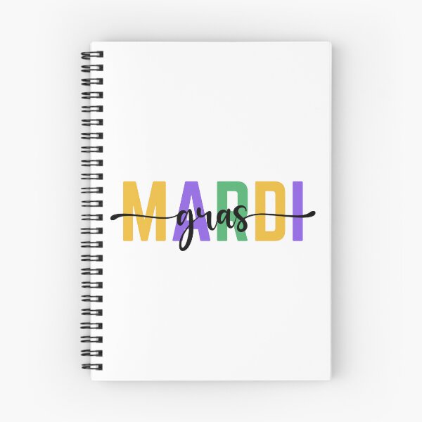 Item preview, Mardi Gras Multi colored text, minimalist, cursive gras 2 designed and sold by Escapene.