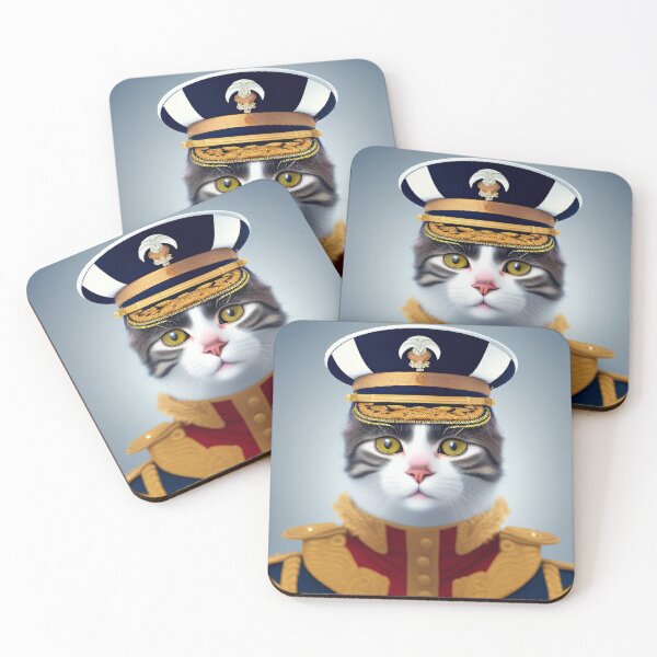 Item preview, The Catsy Cat Naval Officer designed and sold by CreepyDesigns.