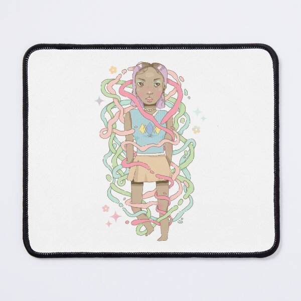 Item preview, Colorful girl with cute outfit and streamers designed and sold by SaraEgg.