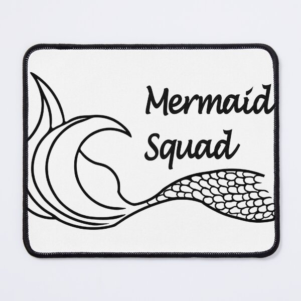 Item preview, Mermaid Squad Black outline designed and sold by SunnyDazDesign.