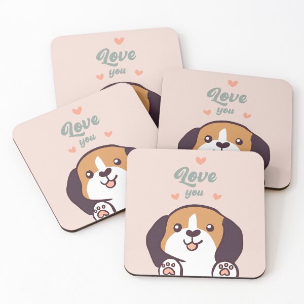 Item preview, Valentines day cute dog illustration a wonderful gift for dog lovers  designed and sold by Yarafantasyart.