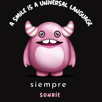 Artwork thumbnail, Pink monster, Always smile by ikaponStore