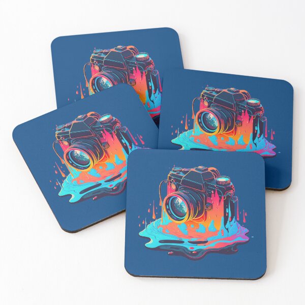 Item preview, Photographer Gift - Melting Multicolor Camera designed and sold by Odd World.
