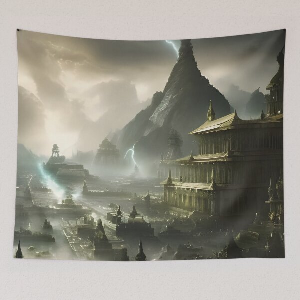 Item preview, Ancient harbor designed and sold by KrasztiGallery.