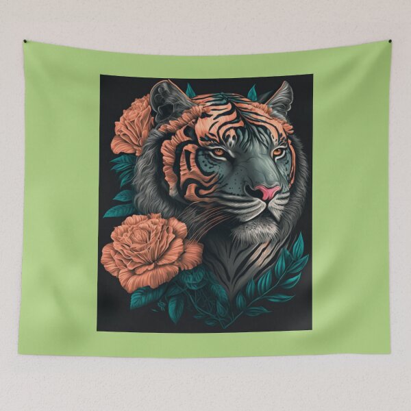 Item preview, Tiger Flowers designed and sold by ElvaLind.