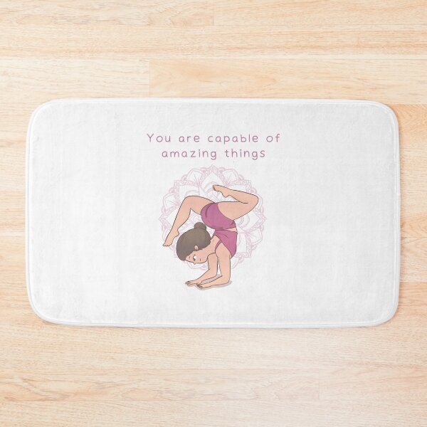 Item preview, Cute Yoga Girl - You Are Capable designed and sold by Rita Cuppari.