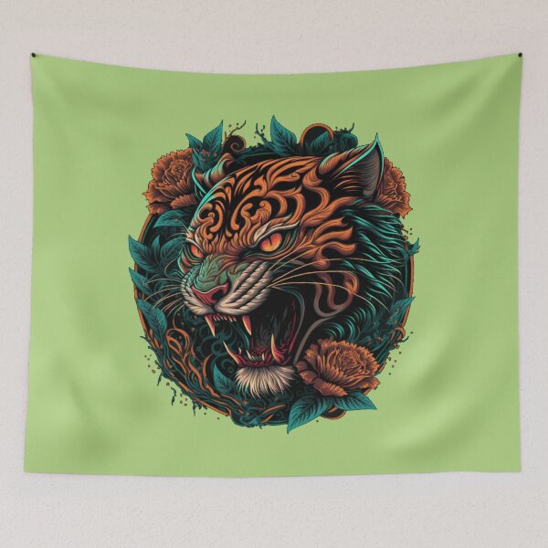Item preview, Tiger Flowers designed and sold by ElvaLind.