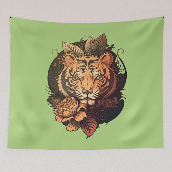 Item preview, Tiger Flowers designed and sold by ElvaLind.