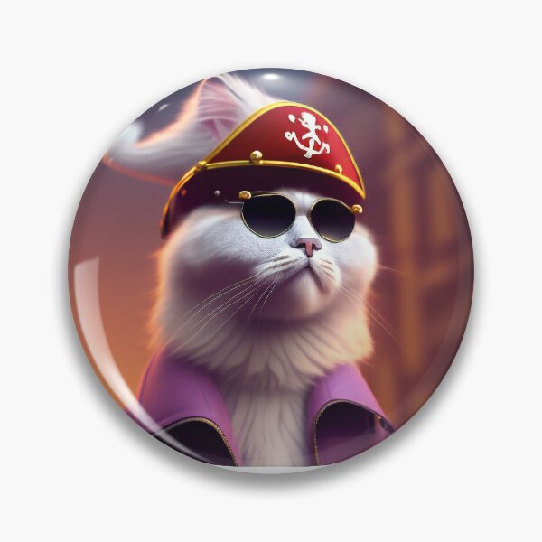 Item preview, The Catsy Cat Pink Pirate designed and sold by CreepyDesigns.