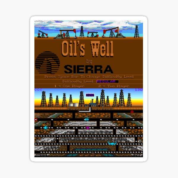 Artikel-Vorschau von Oil's Well C64 Commodore 64 Retro-Spiel, designt und verkauft von icraigle.
