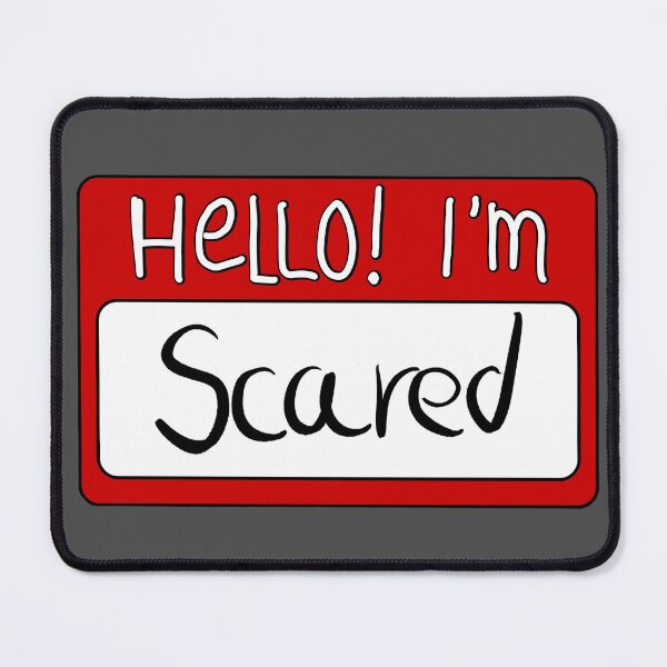 Item preview, Hello I'm scared nametag / name card designed and sold by Gwebbel.