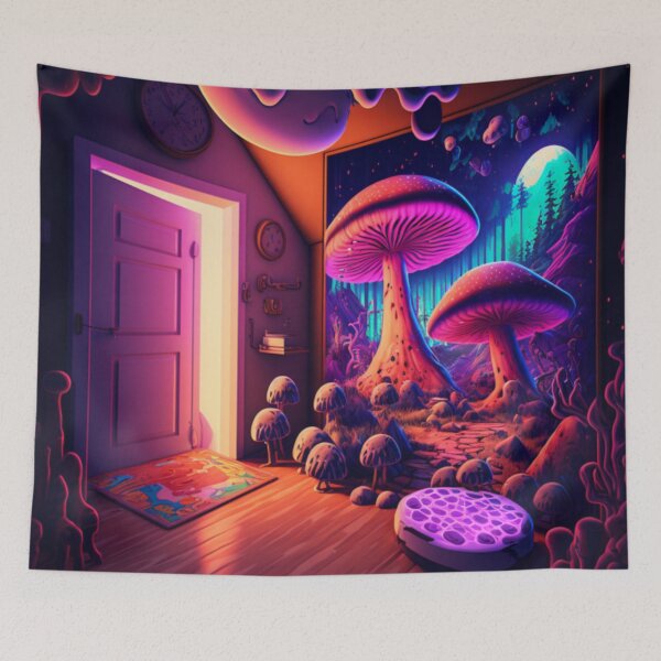 Item preview, Psychedelic Mushroom Corner designed and sold by IllReputes.