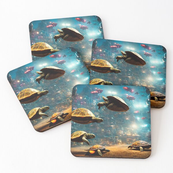Item preview, Cyberpunk floating turtles underwater. designed and sold by Maniock.