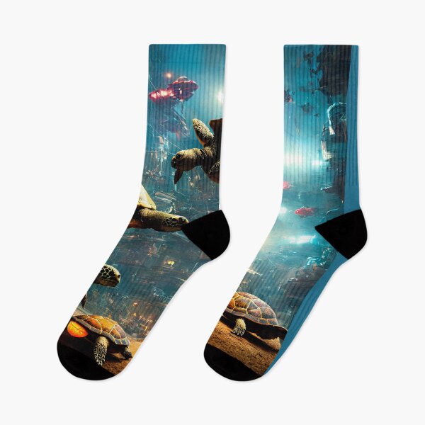Item preview, Cyberpunk floating turtles underwater. designed and sold by Maniock.