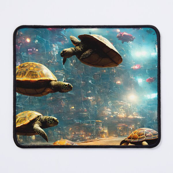 Item preview, Cyberpunk floating turtles underwater. designed and sold by Maniock.