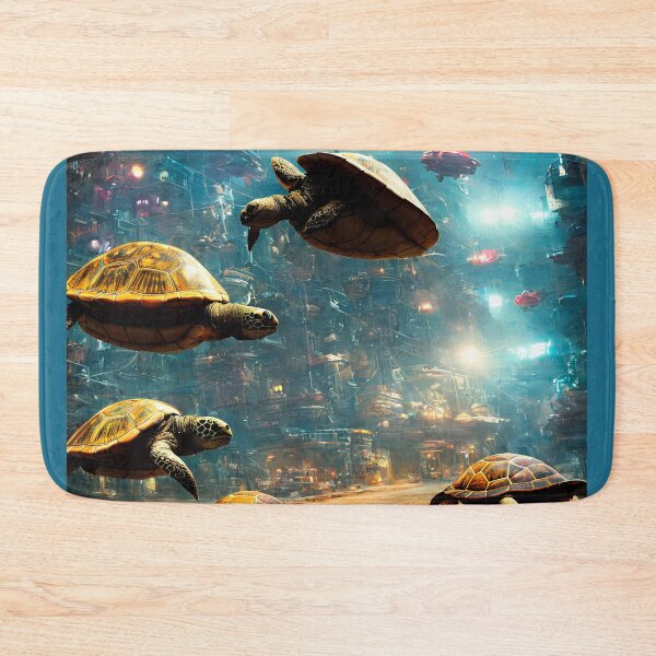 Item preview, Cyberpunk floating turtles underwater. designed and sold by Maniock.