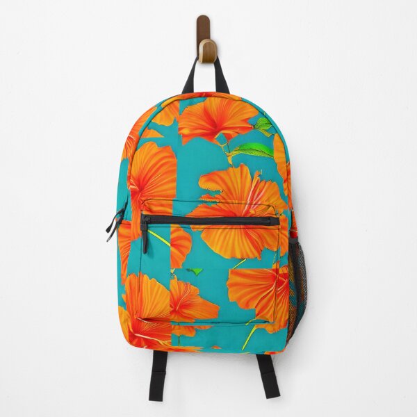 Item preview, Orange hibiscus flower pattern designed and sold by gramizzia.