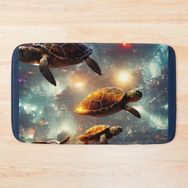 Item preview, Swimming turtles underwater - Cyberpunk.  designed and sold by Maniock.