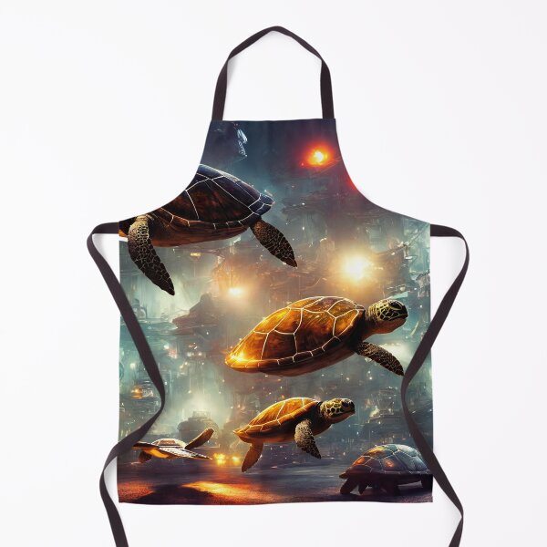 Item preview, Swimming turtles underwater - Cyberpunk. designed and sold by Maniock.