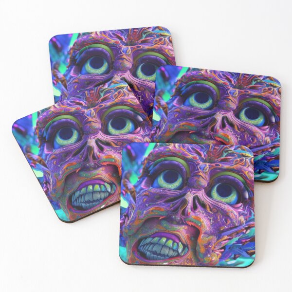 Artikelvorschau, Psychedelic Face #45 - Part of Our Psychedelic Faces Collection entworfen und verkauft von Psychedelic Psychos.