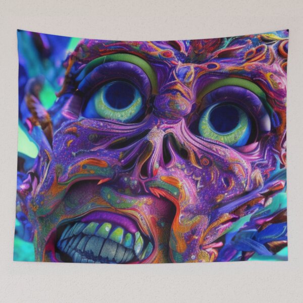 Item preview, Psychedelic Face #45 - Part of Our Psychedelic Faces Collection designed and sold by Psychedelic Psychos.