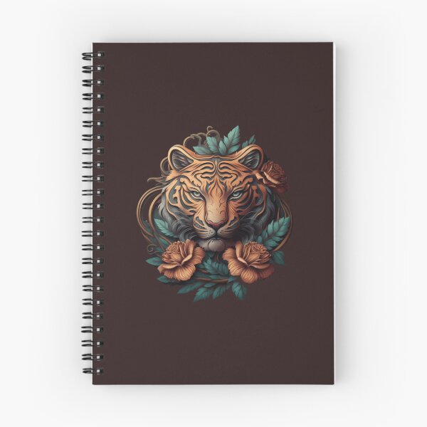 Item preview, Tiger with Flowers designed and sold by ElvaLind.