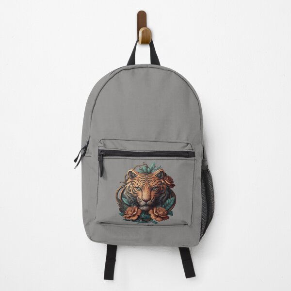 Item preview, Tiger with Flowers designed and sold by ElvaLind.