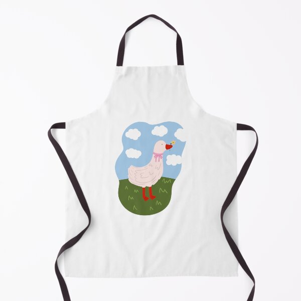 Item preview, White goose with flower designed and sold by Heather Clauson.