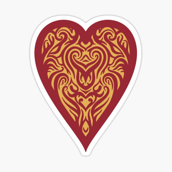 Ace Card Suit - Heart Sticker