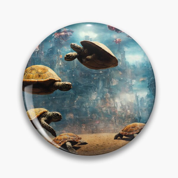 Item preview, The beautiful underwater world - turtles city. designed and sold by Maniock.