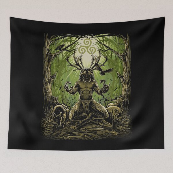 Item preview, Celtic Cernunnos Pagan Irish Mythology God designed and sold by BluePagan.