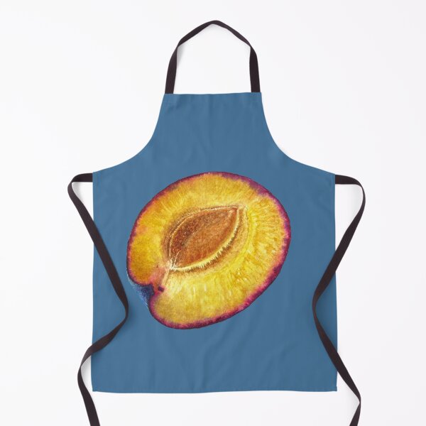 Item preview, Plum half botanical realistic watercolor designed and sold by LiudaLobza.
