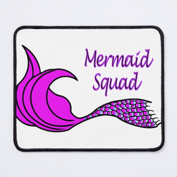 Item preview, Mermaid Squad Mermaid Tail hot pink and purple designed and sold by SunnyDazDesign.